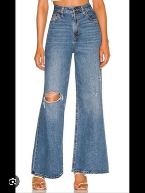 Levi's NWT High Rise Loose Flare Size 31 in Take Notes Wash Revolve